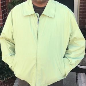 Men’s Liz Claiborne Light Lime Green Windbreaker